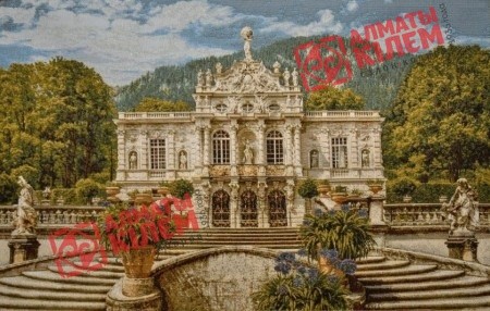 Гобелен "Белый замок Линдерхоф" (багет-коричневый)