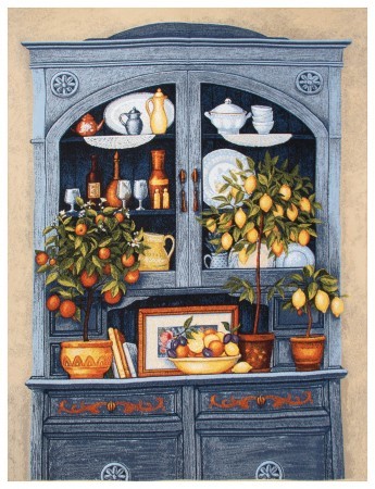 Гобелен "Буфет 2" (багет коричневый)