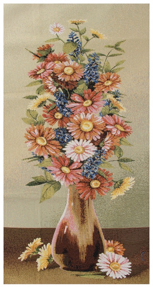 Гобелен "Букет (ромашки)" (багет золото)
