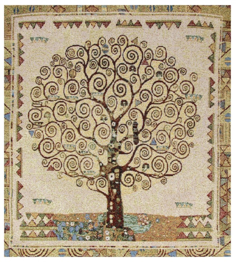 Гобелен "Древо жизни Г.Климт" (багет темно-коричневый)