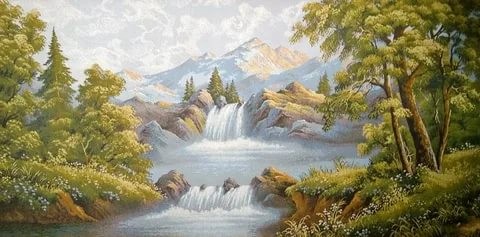 Гобелен "Горная река"