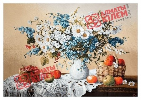 Гобелен "Кружево" (багет-белый)