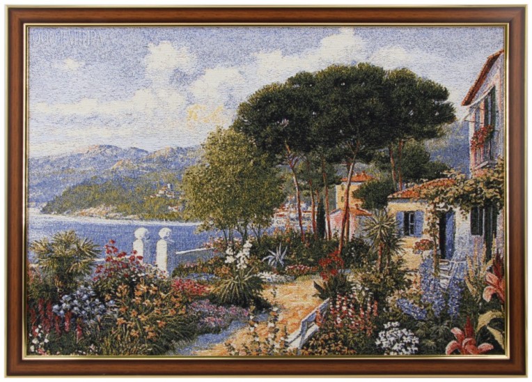 Гобелен "Лагуна" (багет серебро)