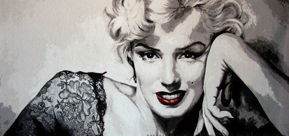 Гобелен "Монро" (багет черный)