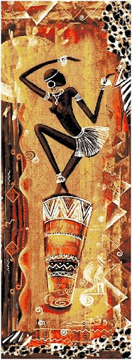 Гобелен "Нигерия" (багет коричневый)