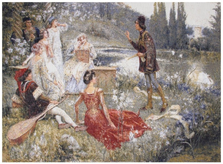 Гобелен "Поэзия" (багет бронза)