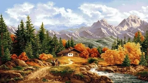 Гобелен "Полдень"(багет бронза)