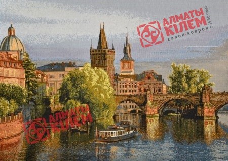 Гобелен "Прага 1"(багет коричневый)