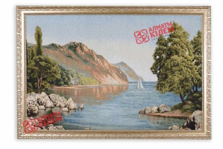 Гобелен "Причал странников" (багет золото)