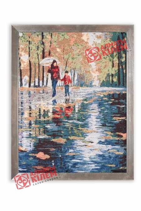 Гобелен "Прогулка" (багет золото)