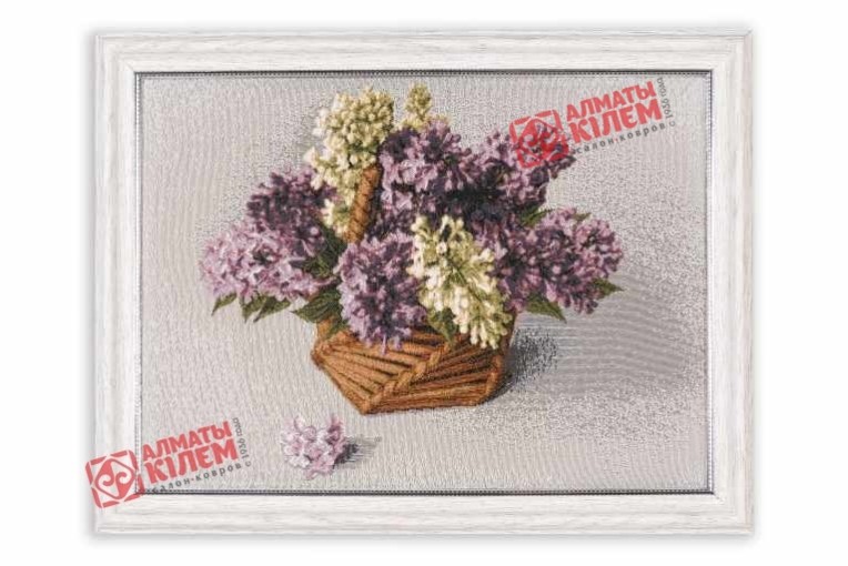Гобелен "Сирень" (багет белый)