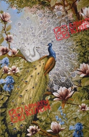 Гобелен "В райском саду" (багет -темно-коричневый)