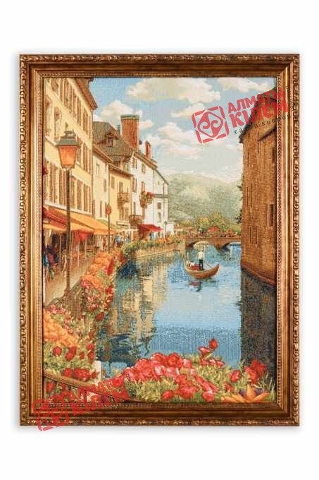 Гобелен "Венеция-город на воде" (багет-коричневый)