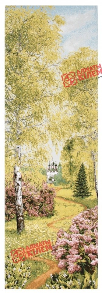 Гобелен "Весенний лес" (багет-золото)