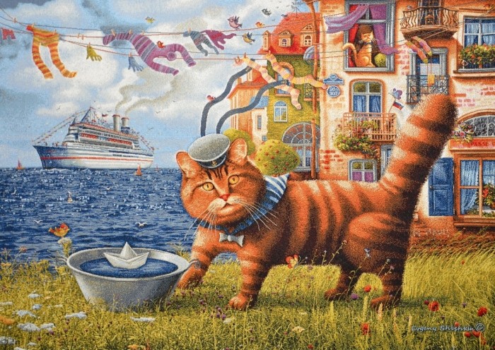 Гобелен "Ветер с моря" (багет бронза)