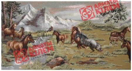 Гобелен "Вольный ветер" (багет- темно-коричневый)