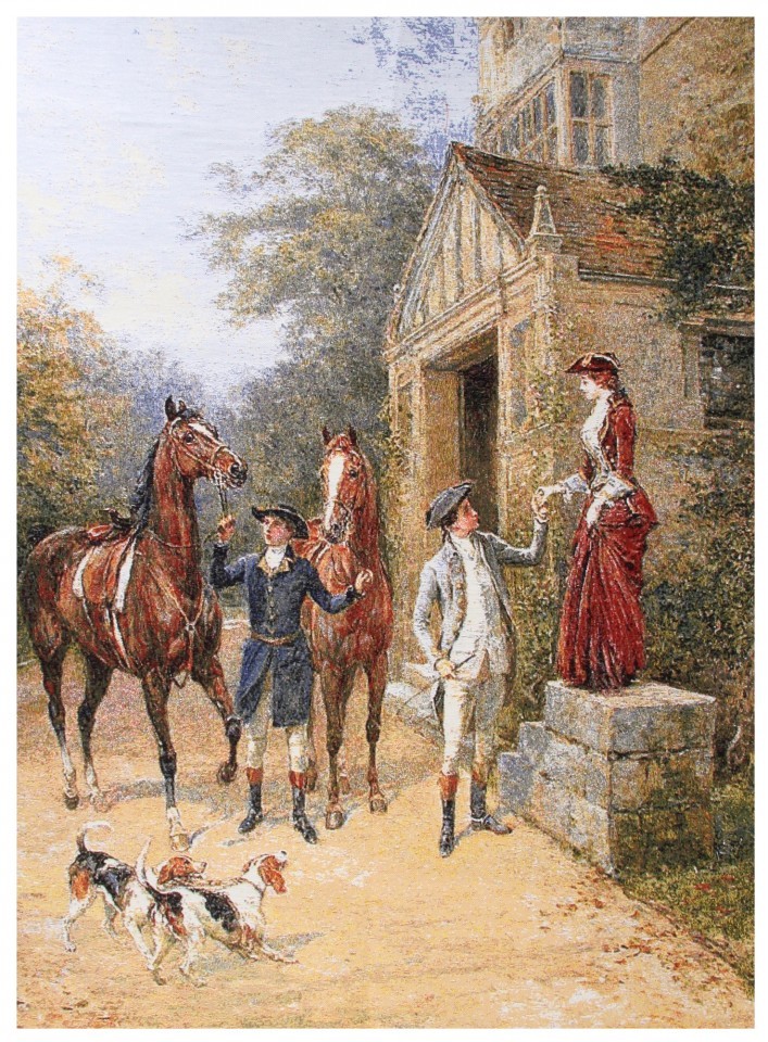 Гобелен "Воскресная прогулка" (багет бронза)