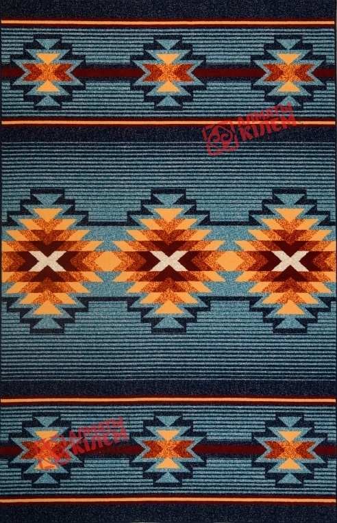 Ковер ЮНИКАРПЕТ 3A2378 126(цвет синий)