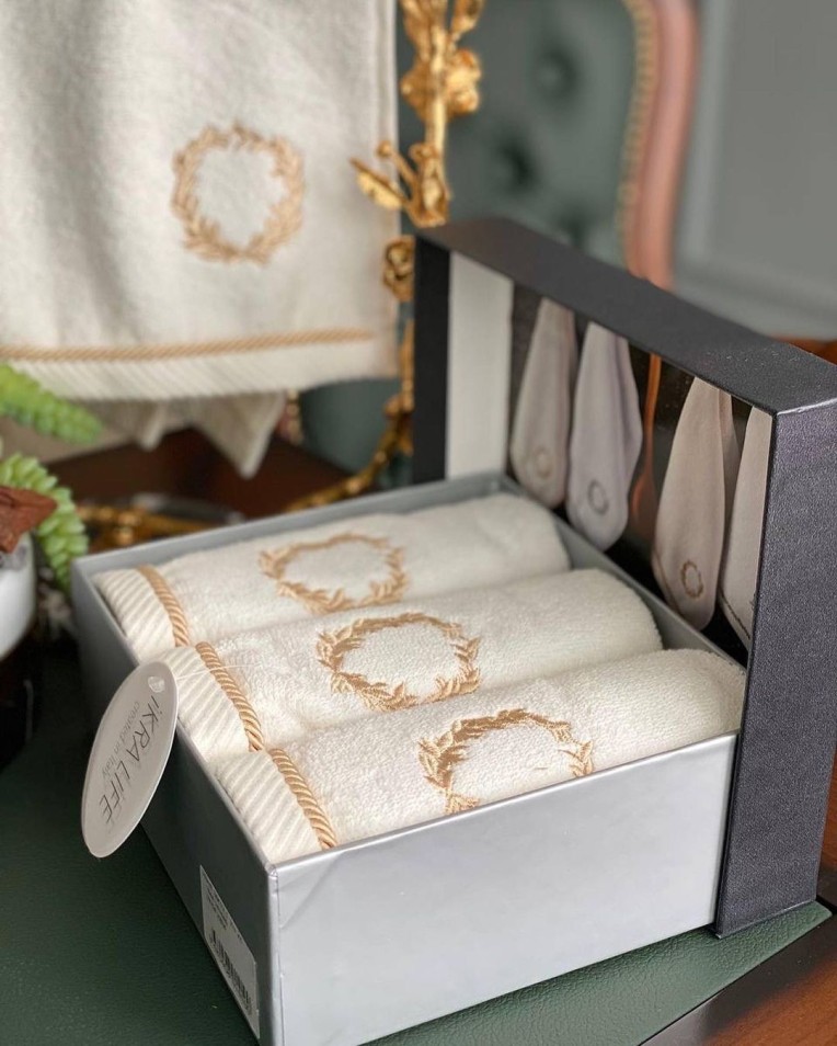 Набор полотенец HAVANA Set 3 шт, Krem(30х50-3шт)