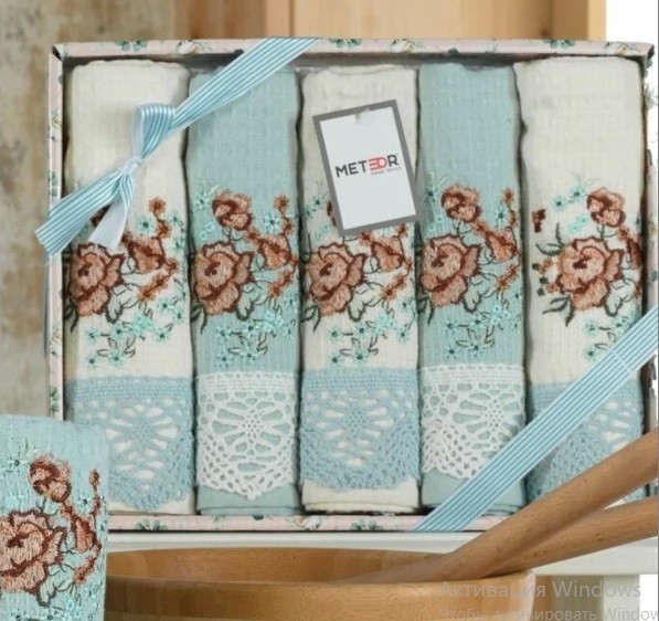 Набор полотенец Meteor, голубой только у нас!