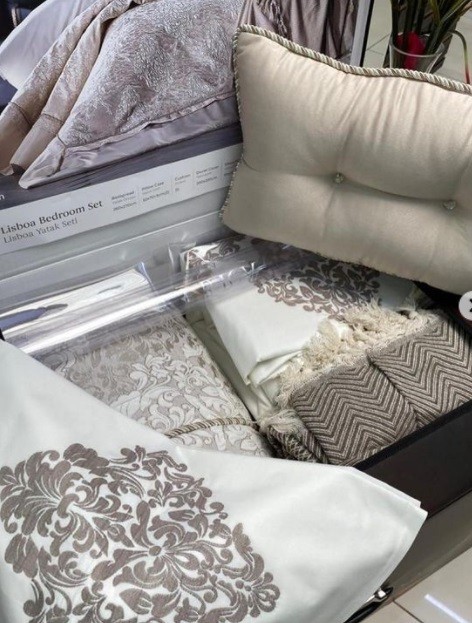 Набор Zebra Casa покрывало+КПБ LISBOA KREM