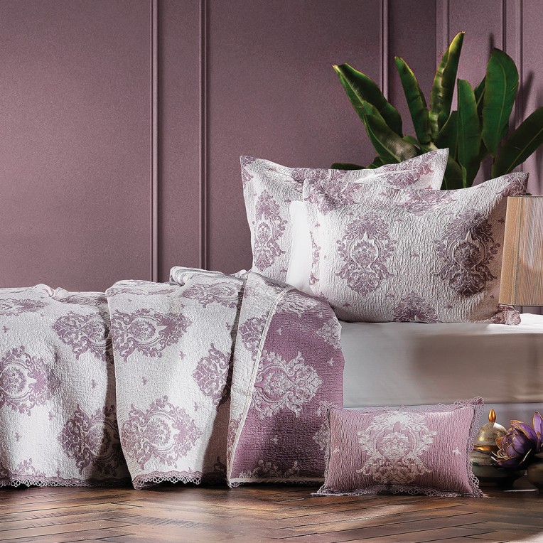 Покрывало Zebra Casa all days Damask fume murdum