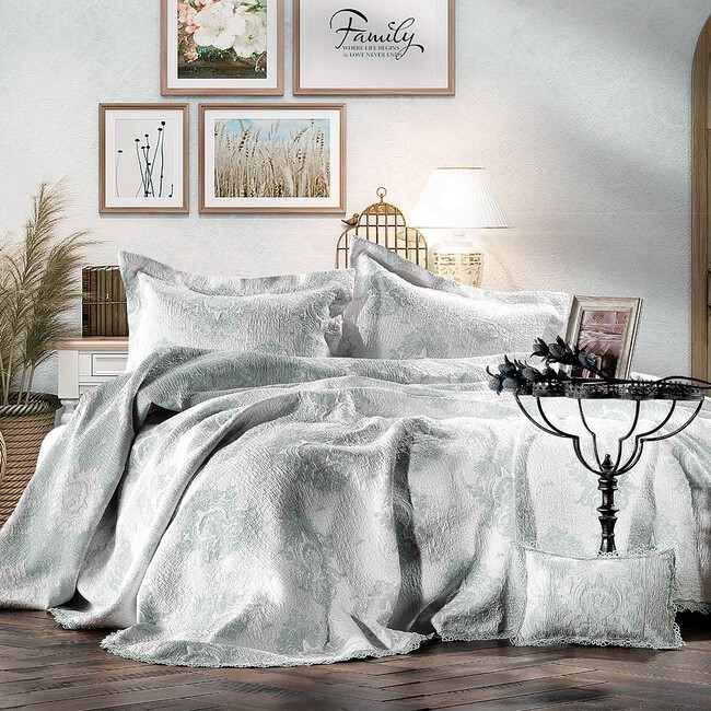 Покрывало Zebra Casa all days Damask YESIL купить недорого