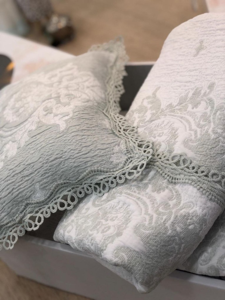 Покрывало Zebra Casa all days Damask YESIL недорого в Алматы