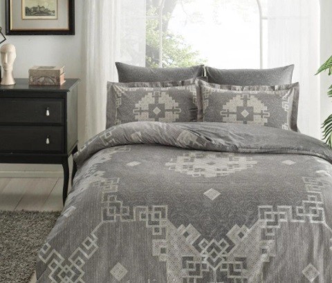 Постельное белье Delux Saten Burano V04 Vizon