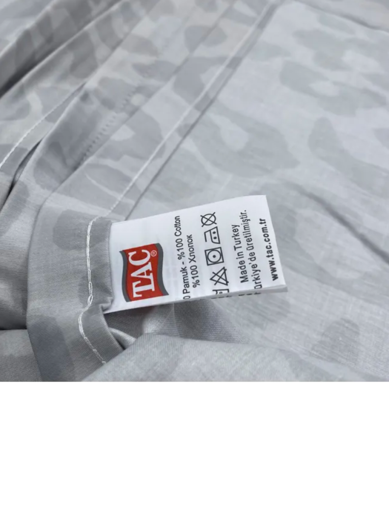 Постельное белье Delux Saten Family Berio V05 Gri