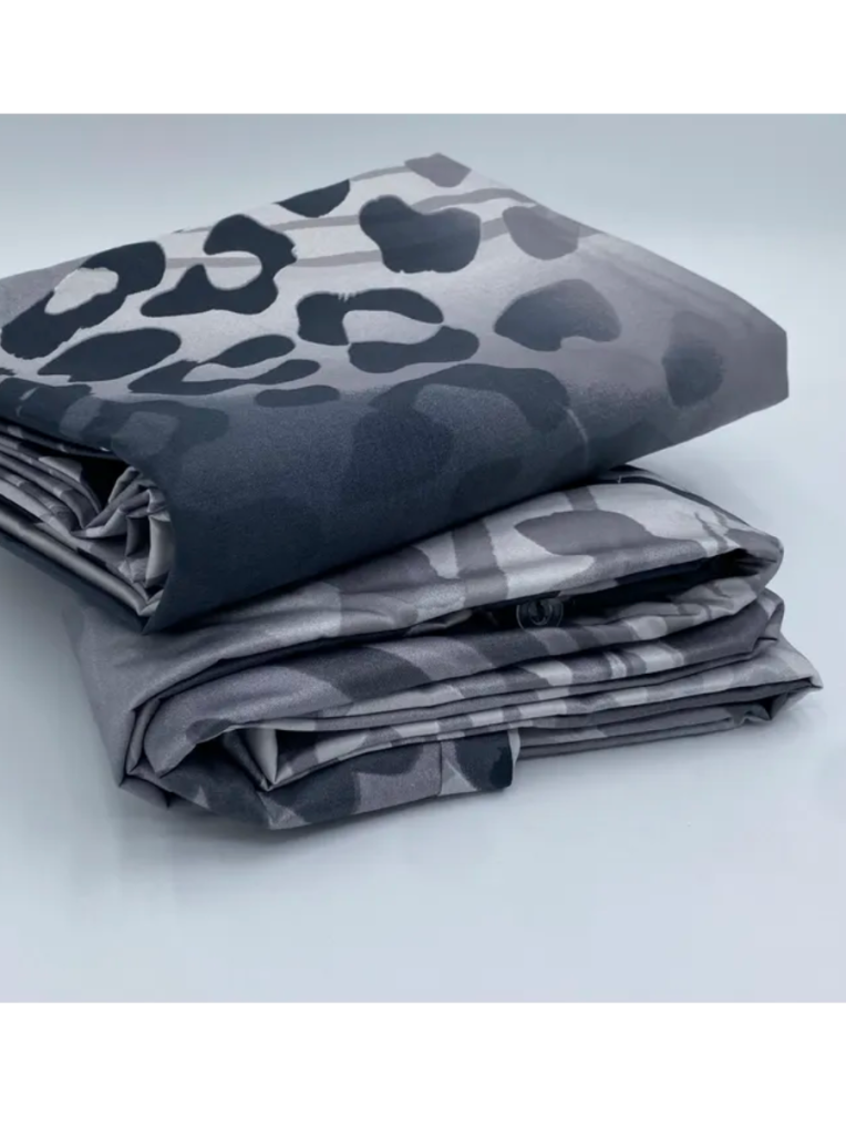 Постельное белье Delux Saten Family Berio V05 Gri