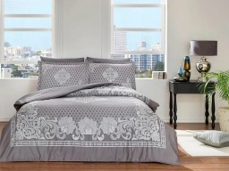 Постельное белье Delux Saten Laigna V03 Vizon