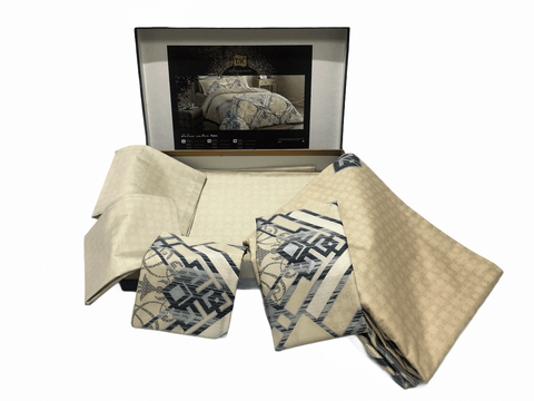 Постельное белье Delux Saten Neira V01 Bej купить недорого