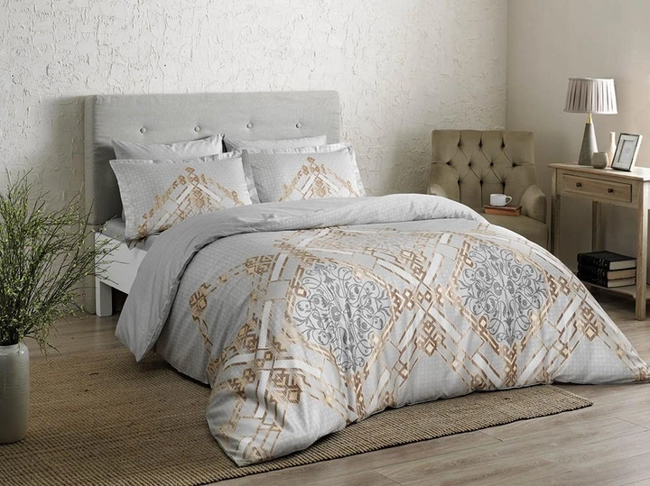 Постельное белье Delux Saten Neira V02 Kahve