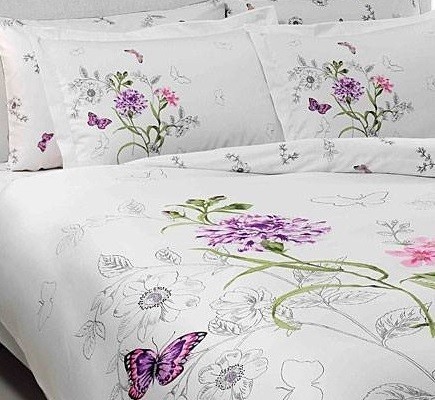 Постельное белье Delux Saten Nicole V02 Lila по лучшей цене в Казахстане