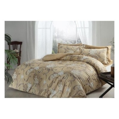 Постельное белье Delux Saten Senja V04 Bej