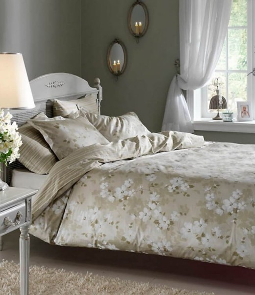 Постельное белье Delux Saten Shadow V51 Yesil лучшего качества