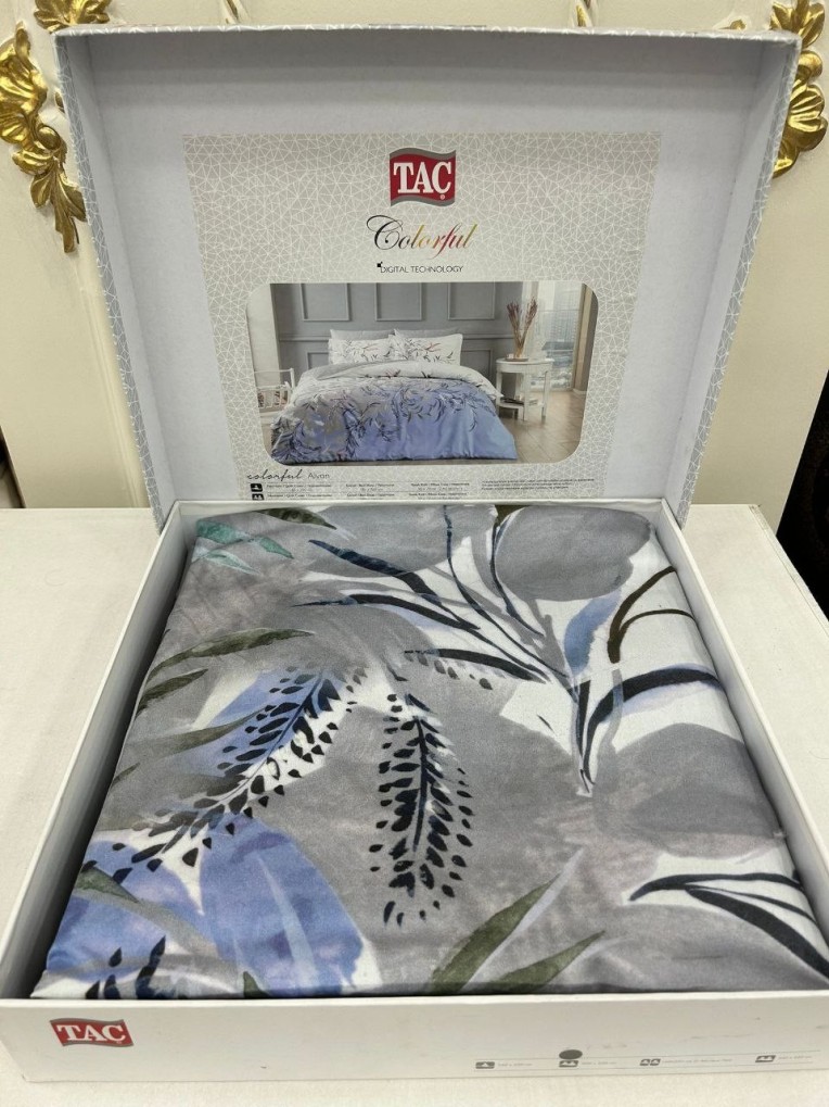 Постельное белье Digital Saten Family Alvon V01 Mor только у нас!