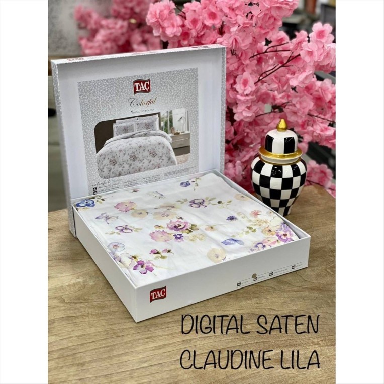 Постельное белье Digital Saten Family Claudine V01 Lila недорого в Алматы