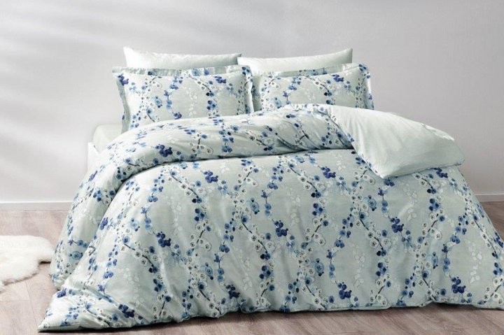 Постельное белье Digital Saten Family Deana V01 Mavi