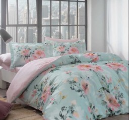Постельное белье Digital Saten Family Huron V01 Pembe
