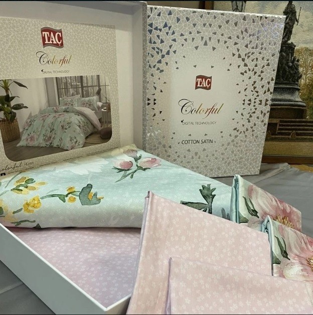 Постельное белье Digital Saten Family Huron V01 Pembe только у нас!