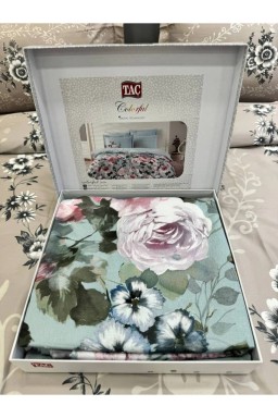 Постельное белье Digital Saten Family Jardin V01 Mavi