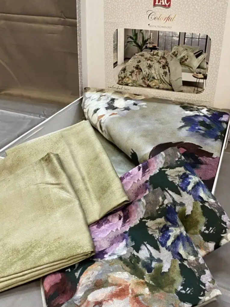 Постельное белье Digital Saten Family Selva V02 Bej купить недорого