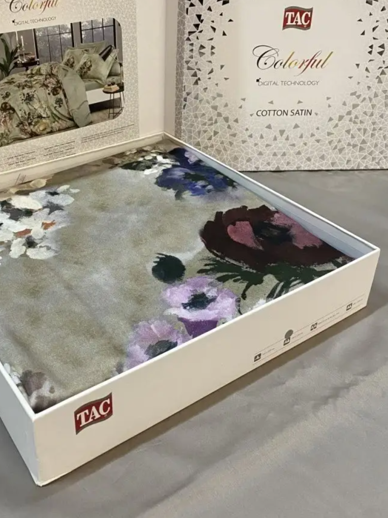 Постельное белье Digital Saten Family Selva V02 Bej только у нас!