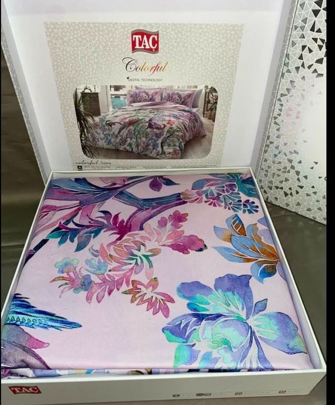 Постельное белье Digital Saten Galena V01 Lila недорого в Алматы