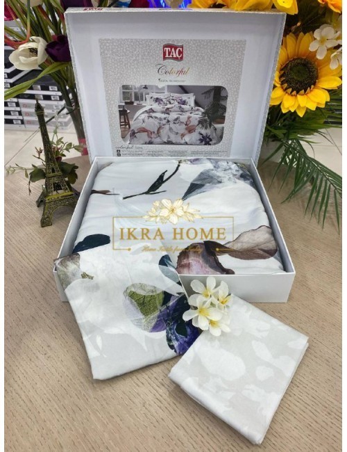 Постельное белье Digital Saten Garoa V01 Mor недорого в Алматы