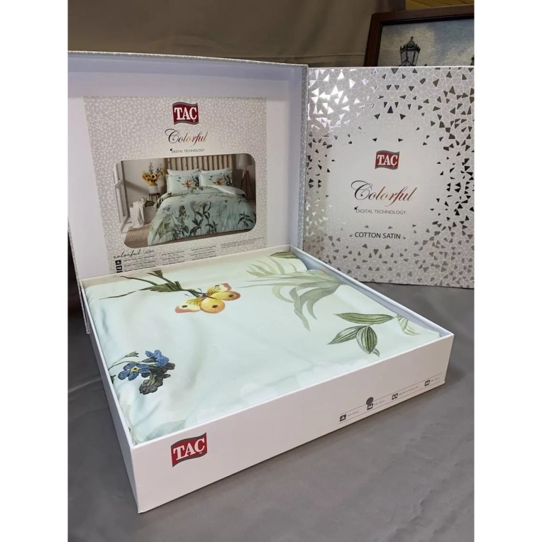 Постельное белье Digital Saten Laden V01 Mint только у нас!