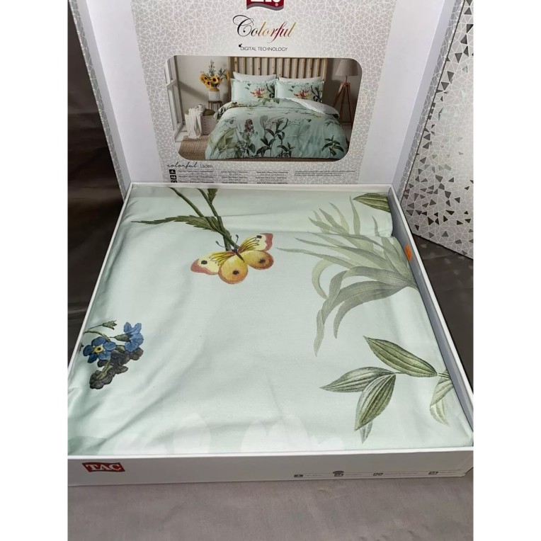 Постельное белье Digital Saten Laden V01 Mint купить недорого