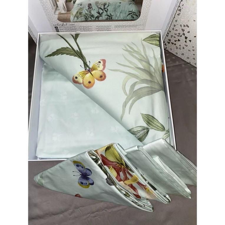 Постельное белье Digital Saten Laden V01 Mint по лучшей цене в Казахстане